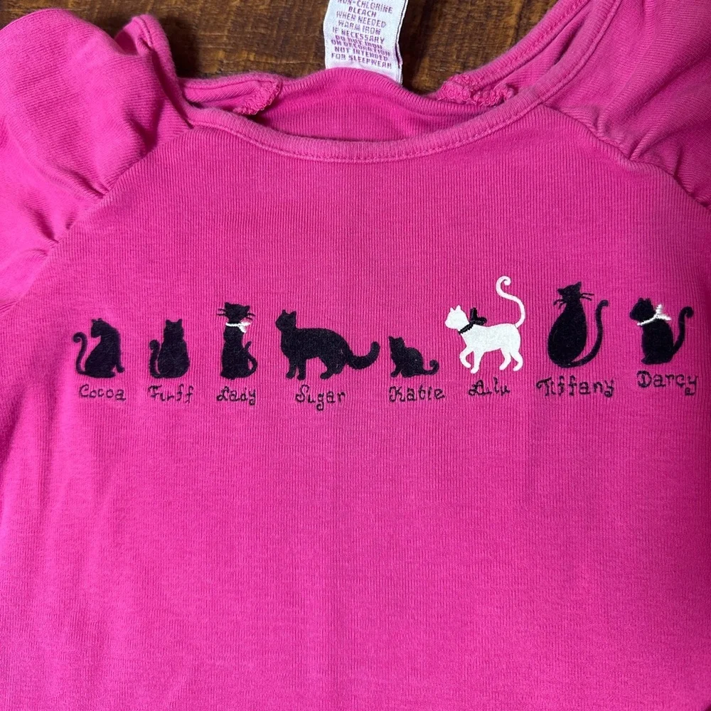 Gymboree‎ 6 City Sidewalk Black White Kitty Shirt Top